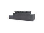 MONT WHITE fixed corner sofa in velvet - Left-hand corner - BOBOCHIC - The Bradery