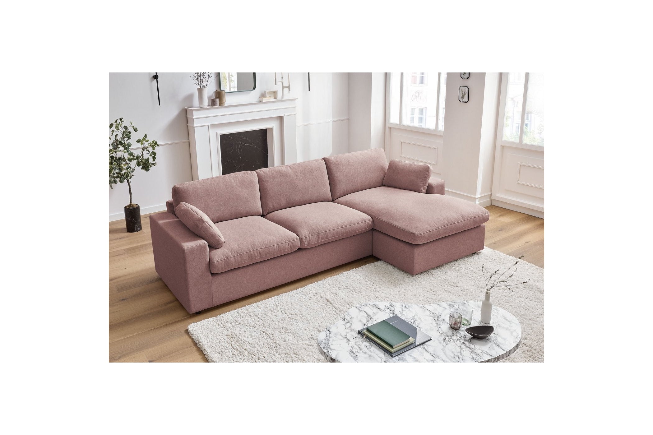Reversible fixed corner sofa BELAIR - BOBOCHIC - The Bradery
