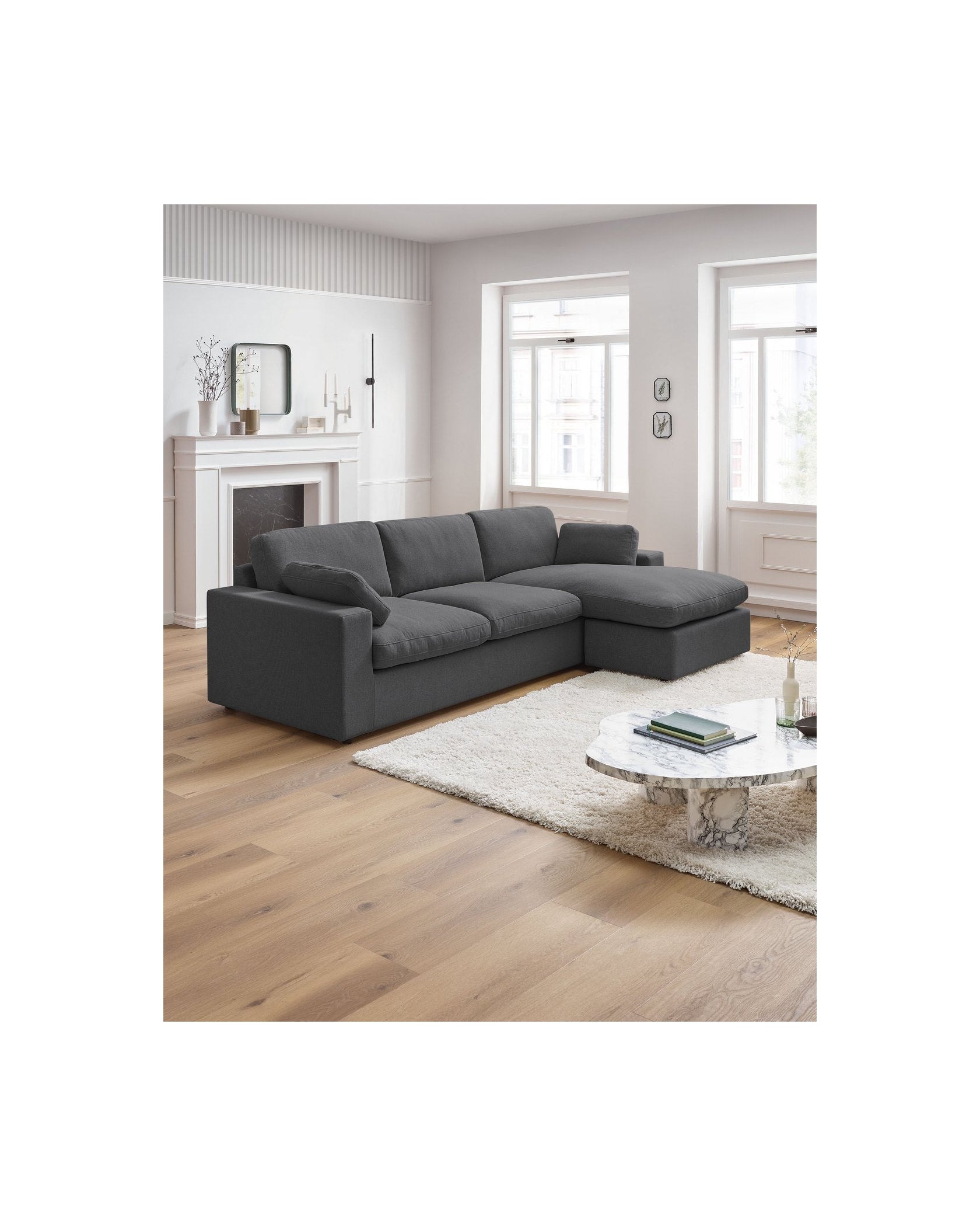 Reversible fixed corner sofa BELAIR - BOBOCHIC - The Bradery