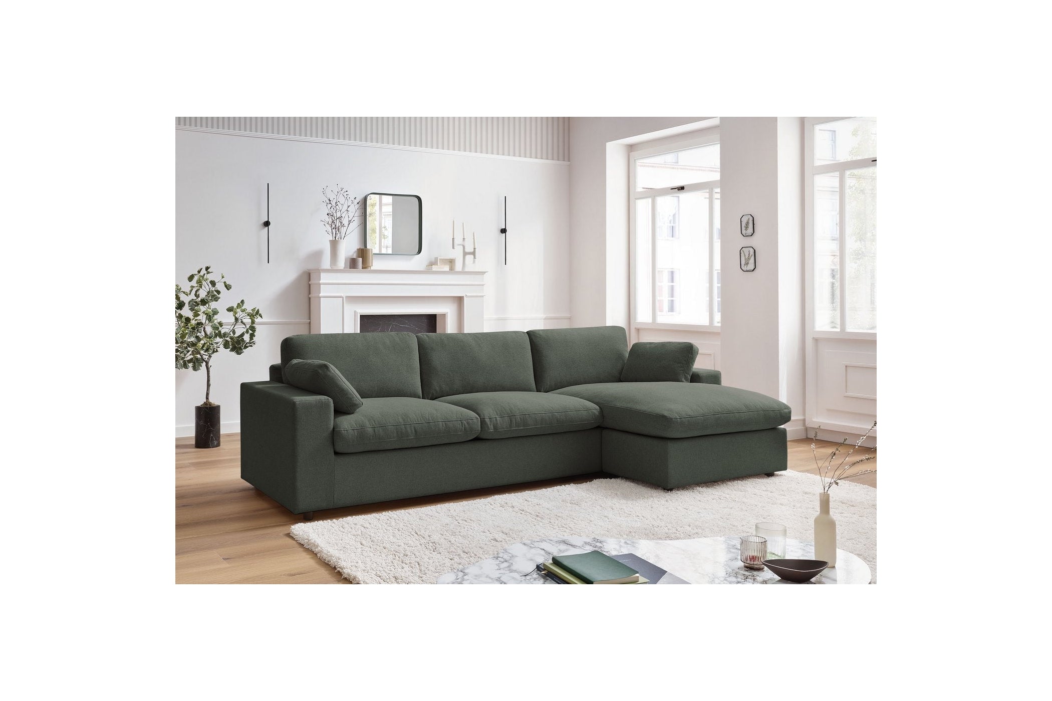 Reversible fixed corner sofa BELAIR - BOBOCHIC - The Bradery