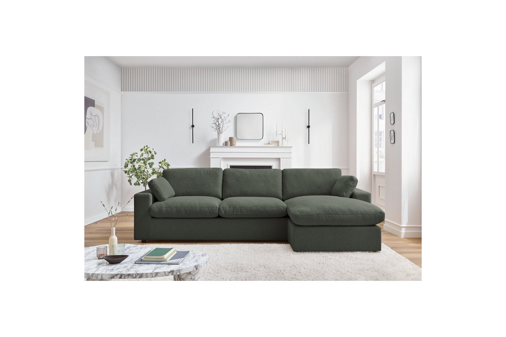 Reversible fixed corner sofa BELAIR - BOBOCHIC - The Bradery