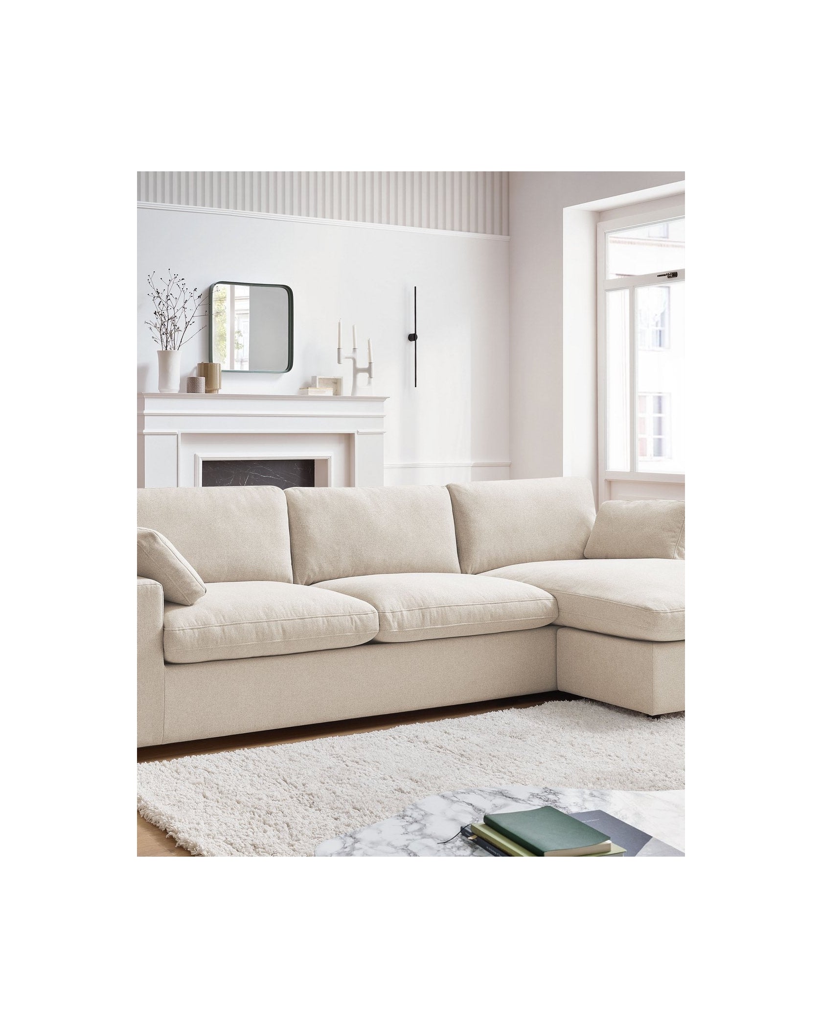 Reversible fixed corner sofa BELAIR - BOBOCHIC - The Bradery