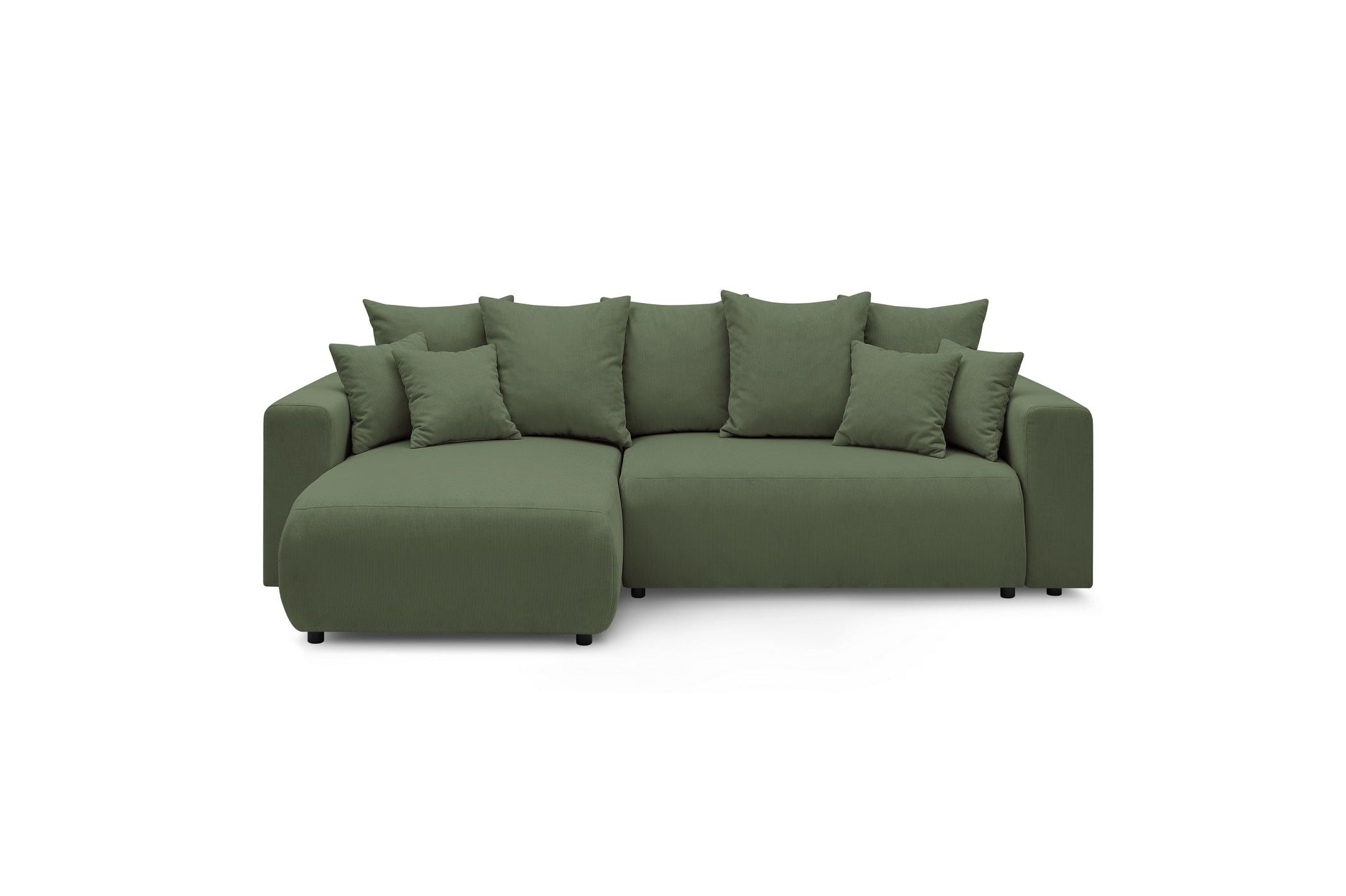 Reversible corner sofa bed with storage ENVY corduroy - BOBOCHIC - The Bradery
