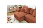 Reversible convertible corner sofa with storage ENVY corduroy - BOBOCHIC - The Bradery