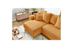 Reversible convertible corner sofa with storage ENVY corduroy - BOBOCHIC - The Bradery