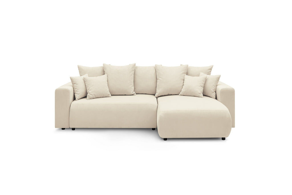 Reversible convertible corner sofa with storage ENVY corduroy - BOBOCHIC - The Bradery