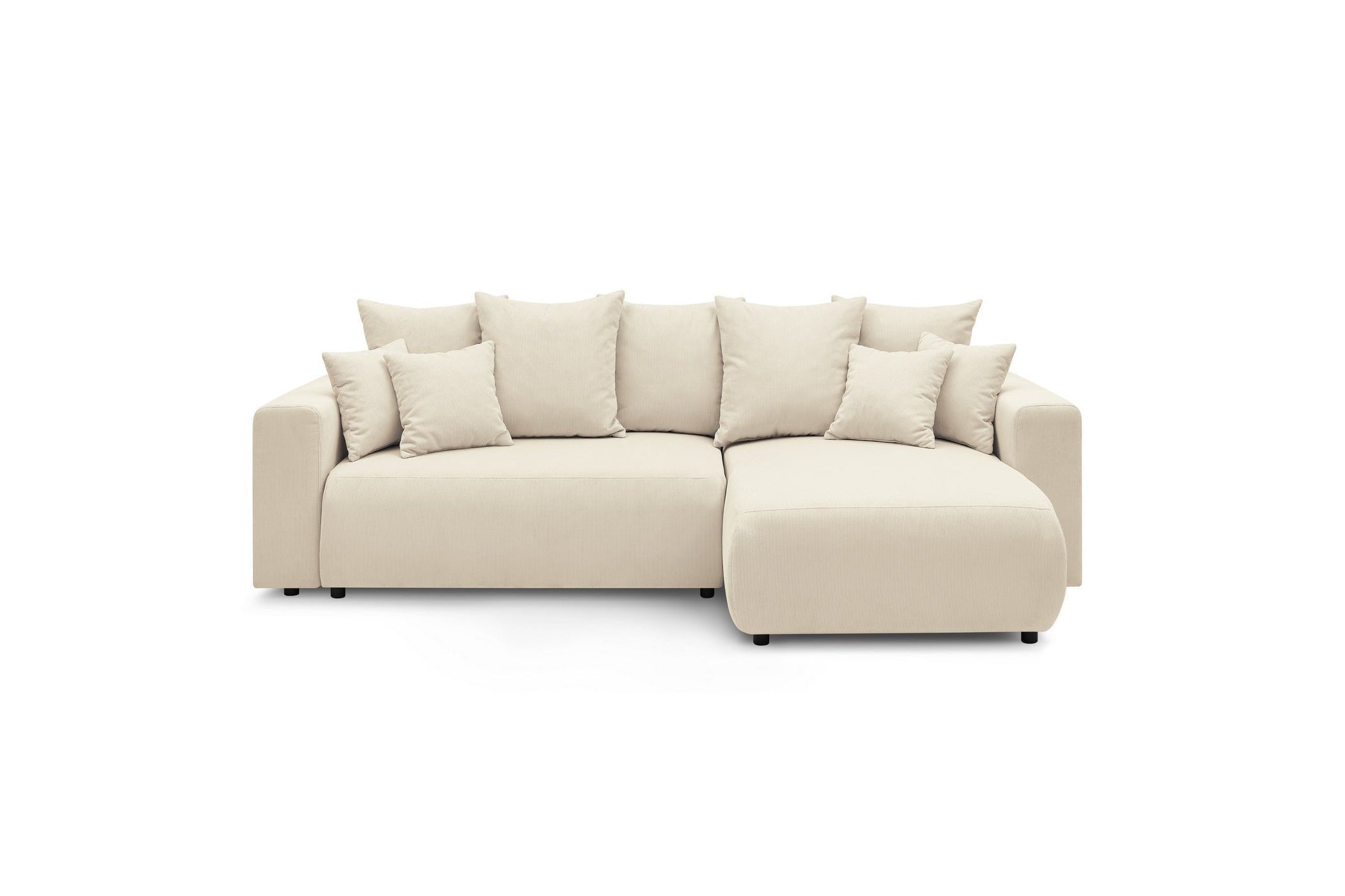 Reversible convertible corner sofa with storage ENVY corduroy - BOBOCHIC - The Bradery