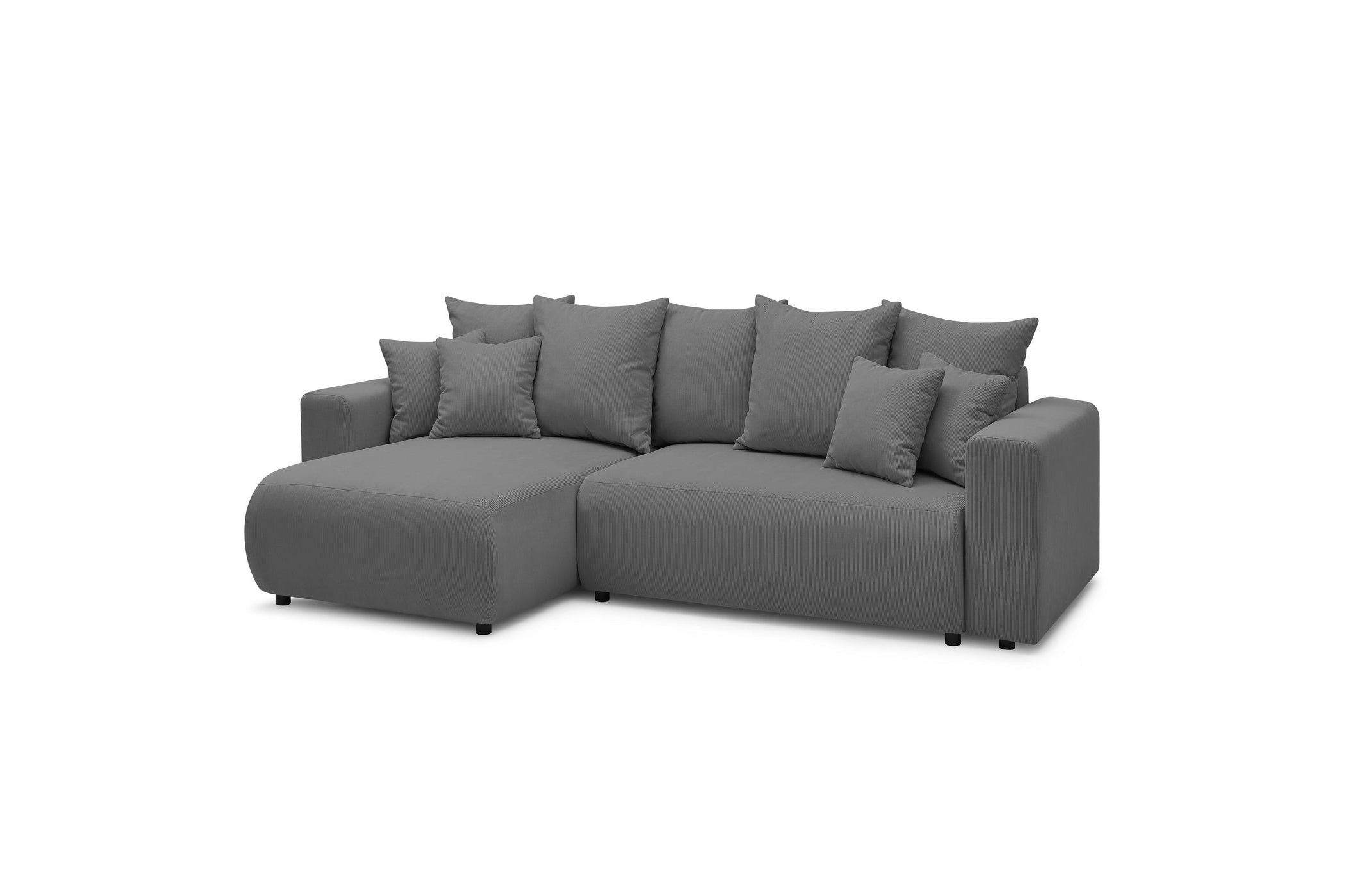 Reversible convertible corner sofa with storage ENVY corduroy - BOBOCHIC - The Bradery