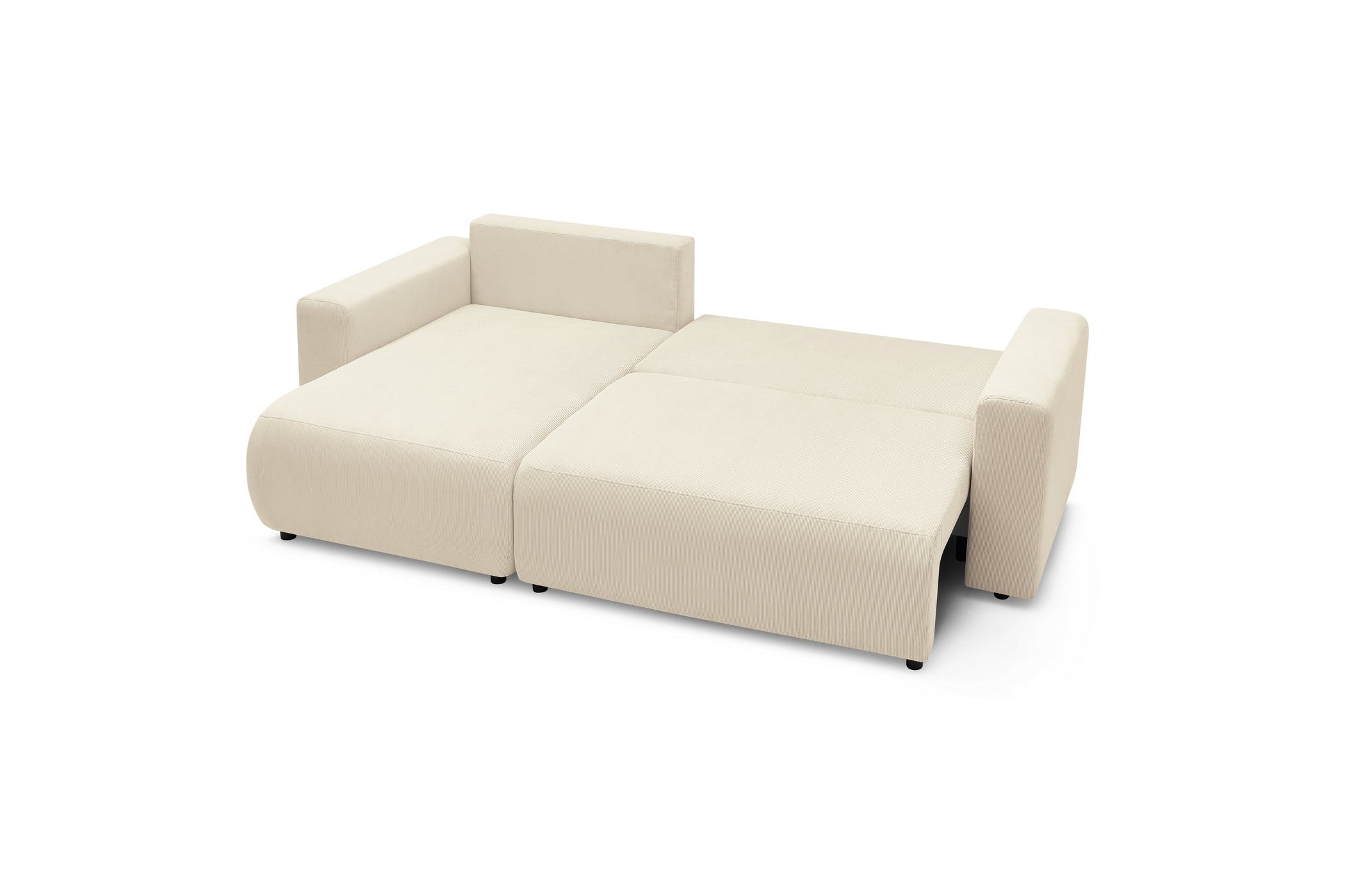 Reversible corner sofa bed with storage ENVY corduroy - BOBOCHIC - The Bradery