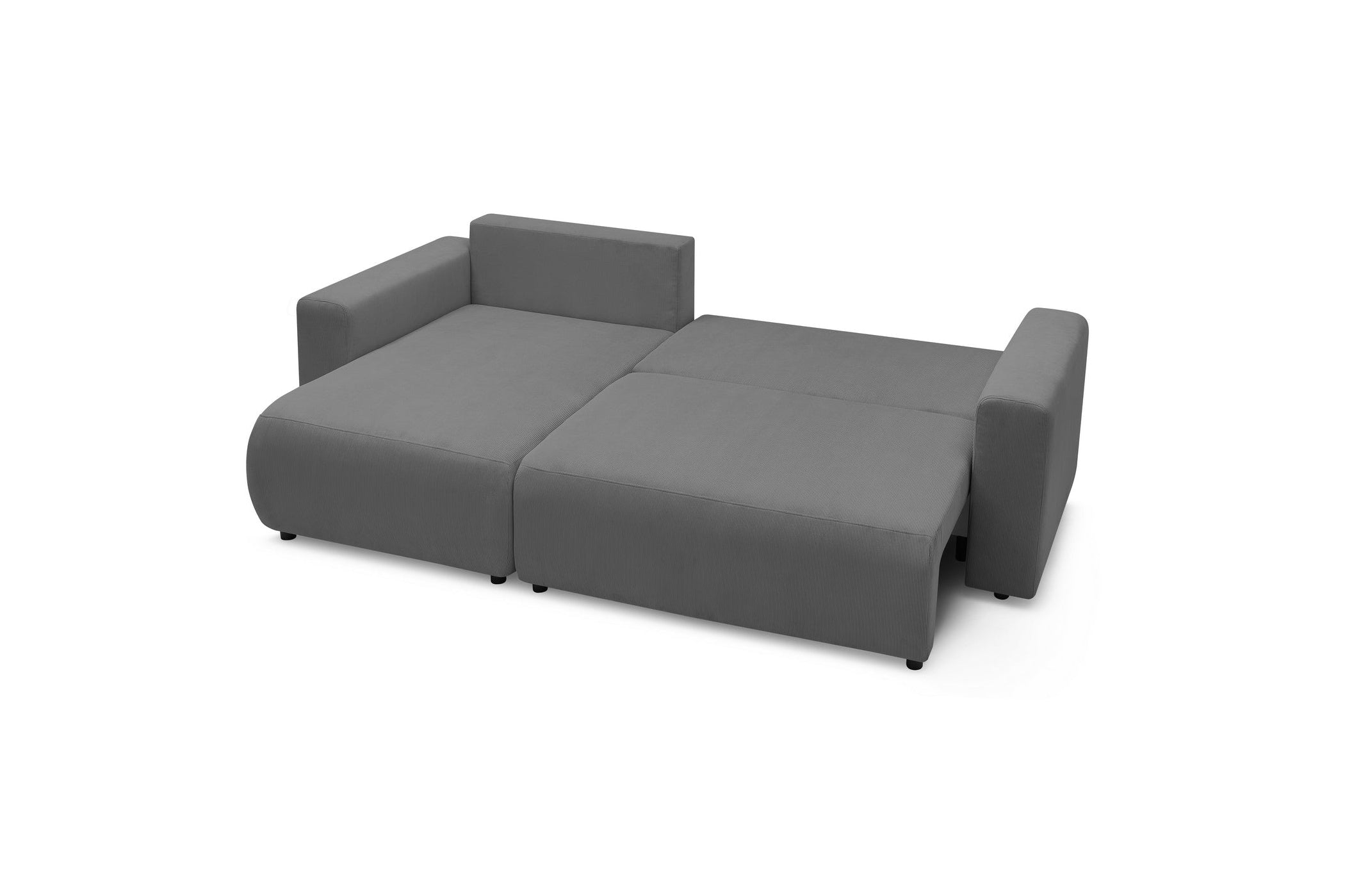 Reversible convertible corner sofa with storage ENVY corduroy - BOBOCHIC - The Bradery