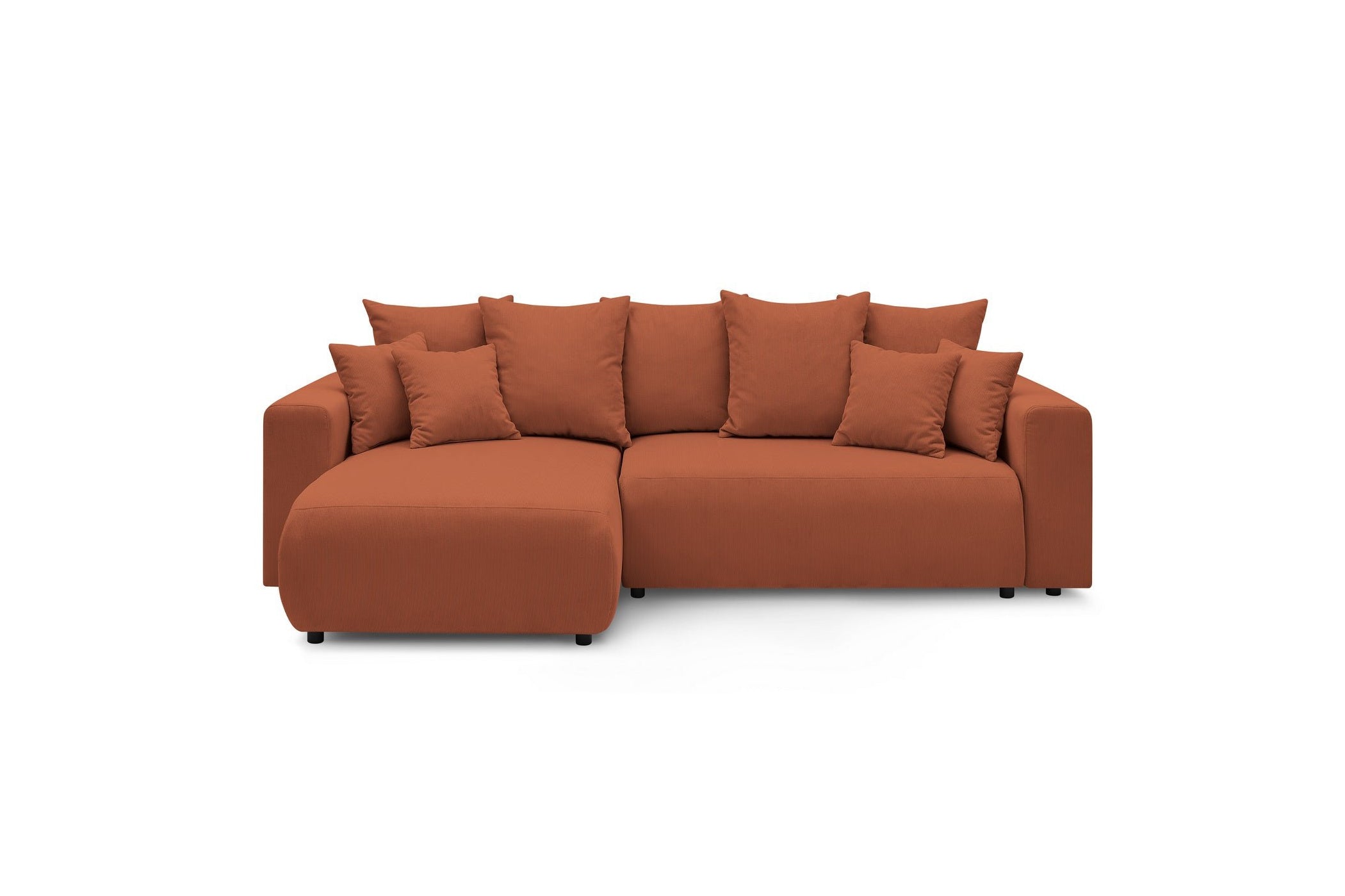 Reversible convertible corner sofa with storage ENVY corduroy - BOBOCHIC - The Bradery