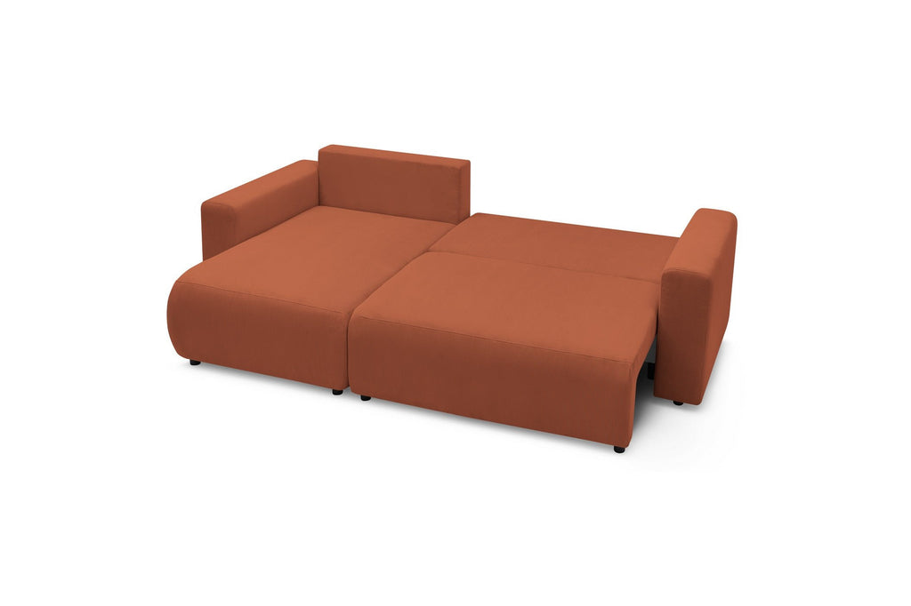 Reversible convertible corner sofa with storage ENVY corduroy - BOBOCHIC - The Bradery