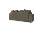 ENVY straight sofa bed with storage in soft bouclé fabric - BOBOCHIC - The Bradery