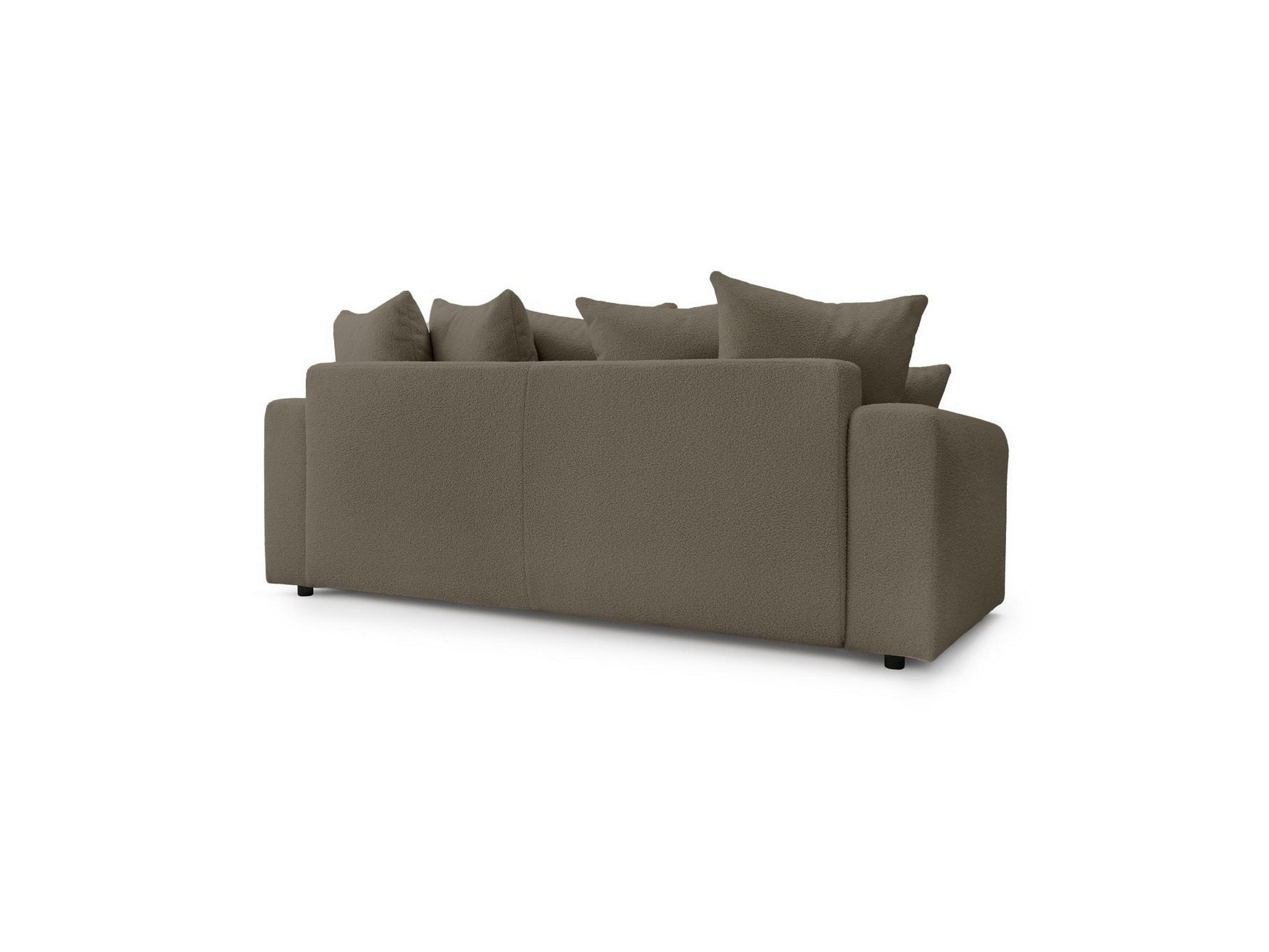 ENVY straight sofa bed with storage in soft bouclé fabric - BOBOCHIC - The Bradery