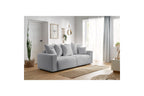 ENVY straight sofa bed with storage in soft bouclé fabric - BOBOCHIC - The Bradery