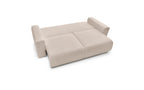 Soft bouclé fabric ENVY straight sofa bed with storage - BOBOCHIC - The Bradery