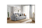 ENVY straight sofa bed with storage in soft bouclé fabric - BOBOCHIC - The Bradery