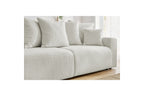 ENVY straight sofa bed with storage in soft bouclé fabric - BOBOCHIC - The Bradery