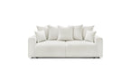 ENVY straight sofa bed with storage in soft bouclé fabric - BOBOCHIC - The Bradery
