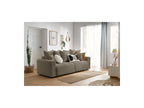 ENVY straight sofa bed with storage in soft bouclé fabric - BOBOCHIC - The Bradery