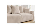 ENVY straight sofa bed with storage in soft bouclé fabric - BOBOCHIC - The Bradery