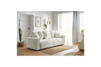ENVY straight sofa bed with storage in soft bouclé fabric - BOBOCHIC - The Bradery