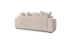 Soft bouclé fabric ENVY straight sofa bed with storage - BOBOCHIC - The Bradery