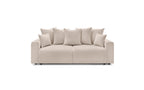 Soft bouclé fabric ENVY straight sofa bed with storage - BOBOCHIC - The Bradery
