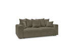 Soft bouclé fabric ENVY straight sofa bed with storage - BOBOCHIC - The Bradery