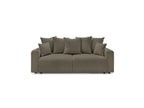 ENVY straight sofa bed with storage in soft bouclé fabric - BOBOCHIC - The Bradery