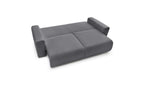 Straight convertible sofa bed with storage ENVY in soft bouclé fabric - BOBOCHIC - The Bradery