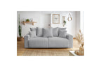 ENVY straight sofa bed with storage in soft bouclé fabric - BOBOCHIC - The Bradery