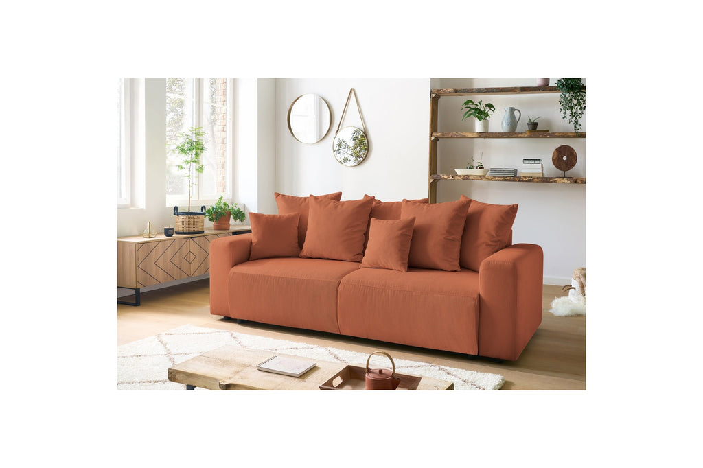 ENVY straight sofa bed with storage in corduroy - BOBOCHIC - The Bradery