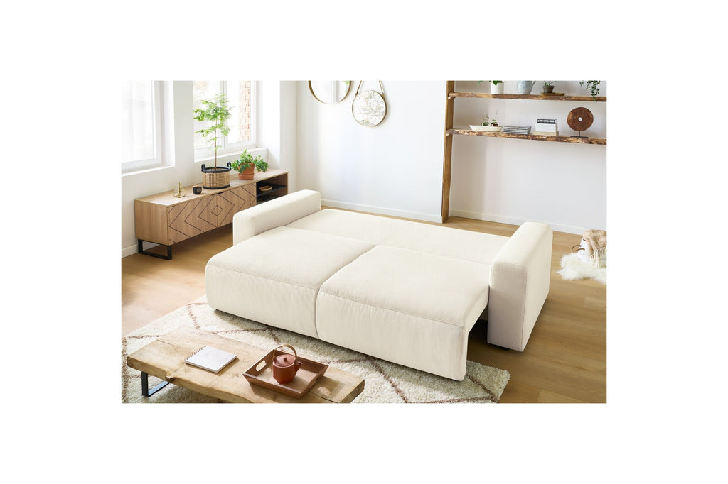 ENVY straight sofa bed with storage in corduroy - BOBOCHIC - The Bradery