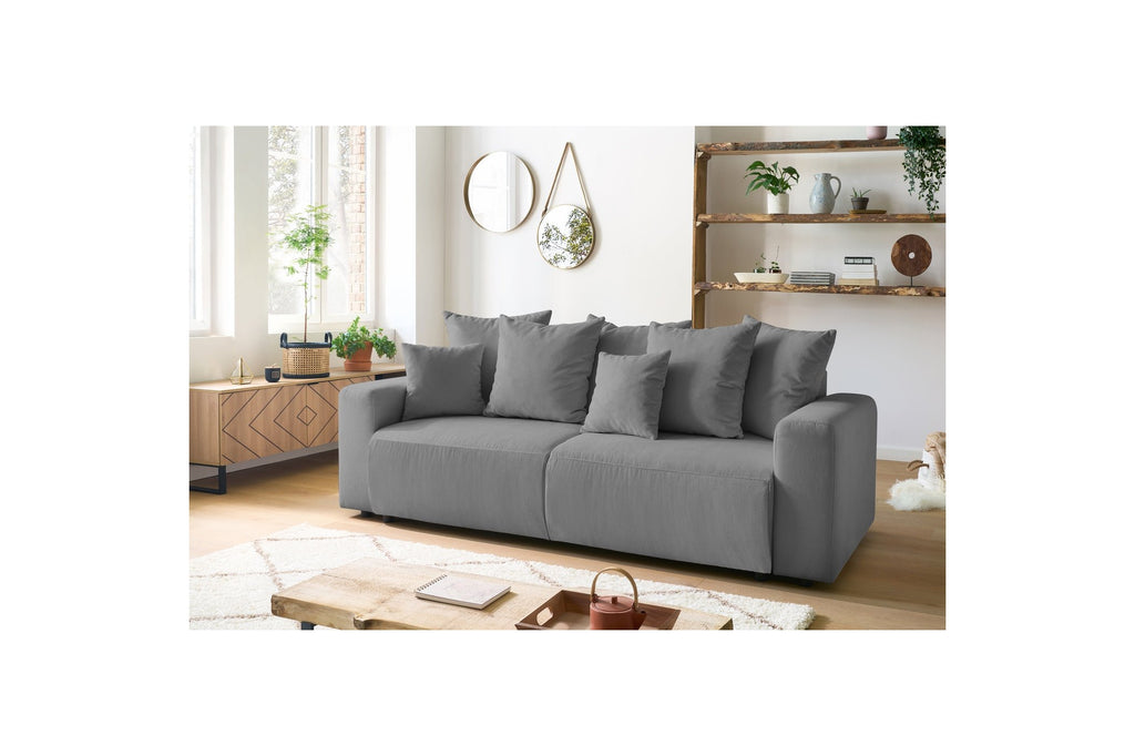 ENVY straight sofa bed with storage in corduroy - BOBOCHIC - The Bradery