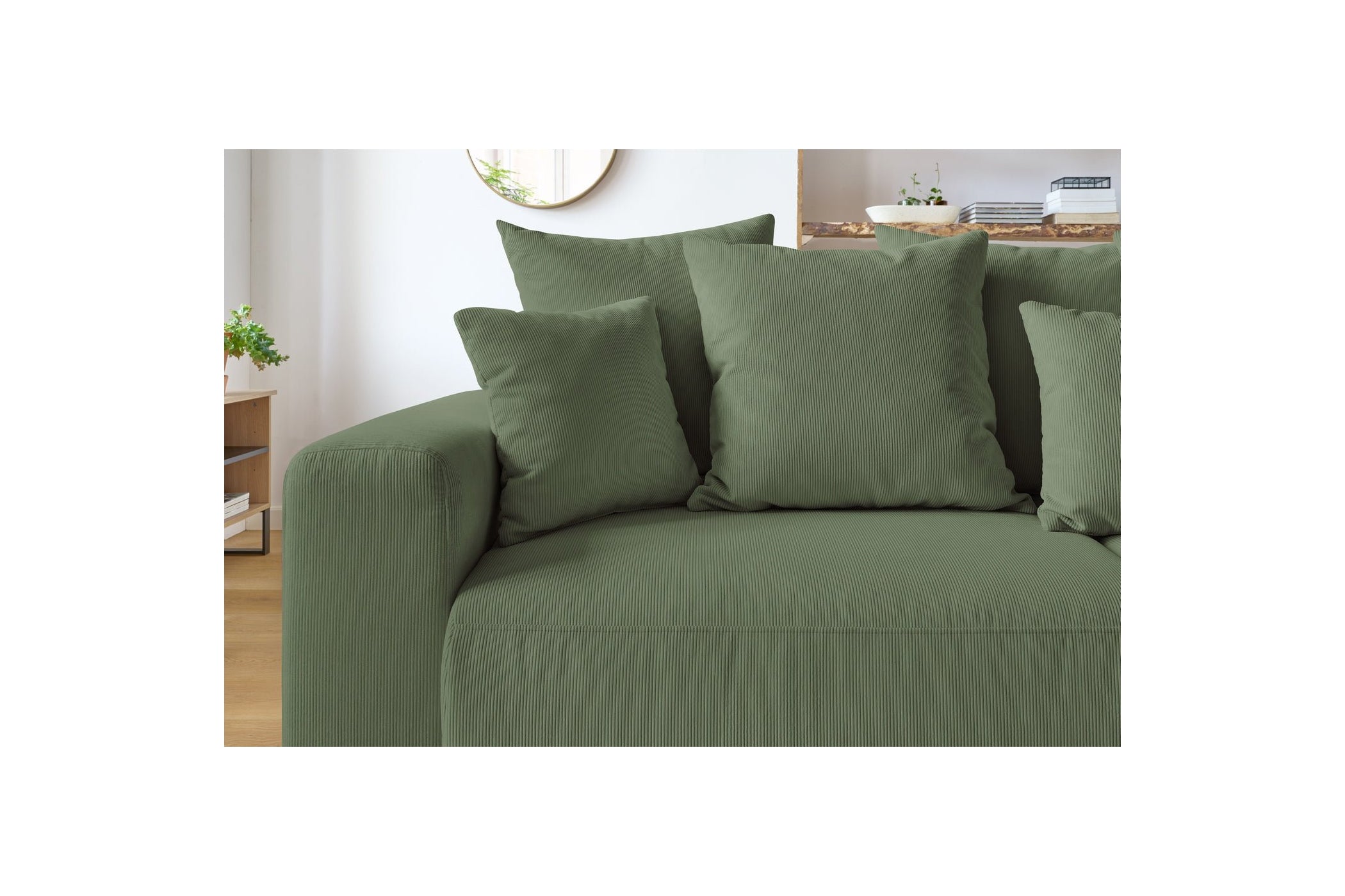 ENVY straight sofa bed with storage in corduroy - BOBOCHIC - The Bradery