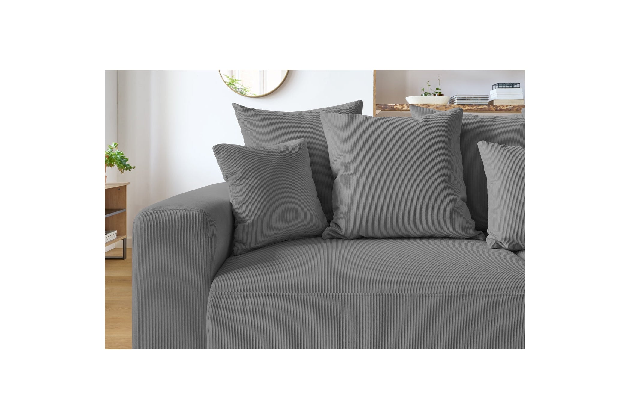 ENVY straight sofa bed with storage in corduroy - BOBOCHIC - The Bradery