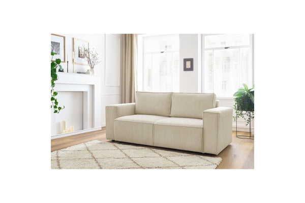 NIHAD fixed 2-seater straight sofa in corduroy - BOBOCHIC - The Bradery