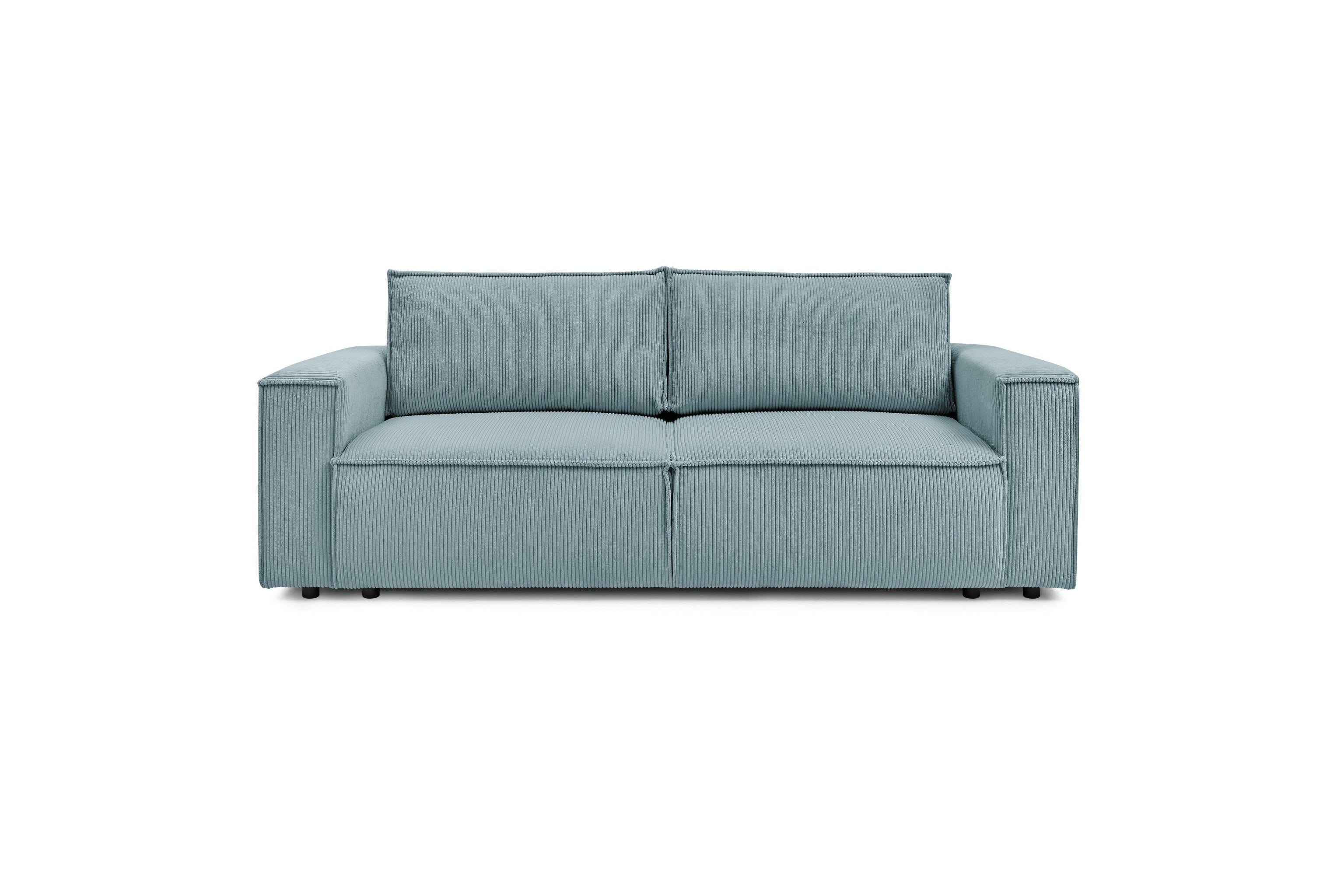NIHAD fixed 3-seater straight sofa in corduroy - BOBOCHIC - The Bradery