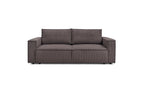 NIHAD fixed 3-seater straight sofa in corduroy - BOBOCHIC - The Bradery