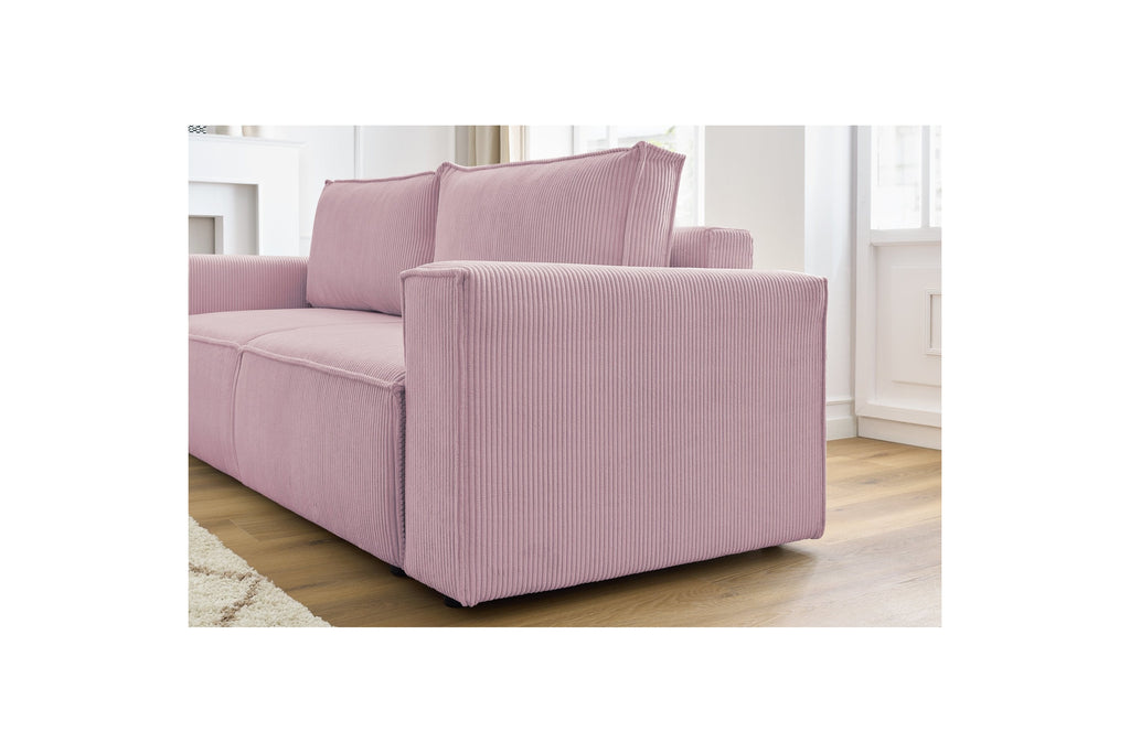 NIHAD fixed 3-seater straight sofa in corduroy - BOBOCHIC - The Bradery