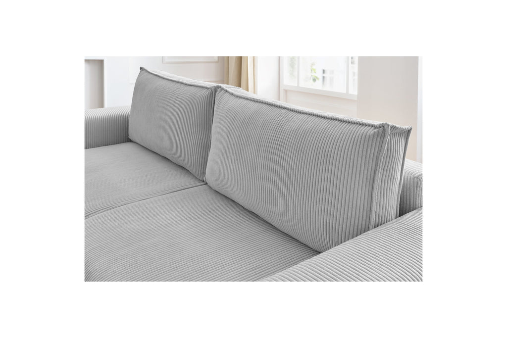 NIHAD fixed 3-seater straight sofa in corduroy - BOBOCHIC - The Bradery