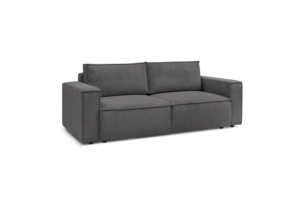 NIHAD fixed 3-seater straight sofa in corduroy - BOBOCHIC - The Bradery