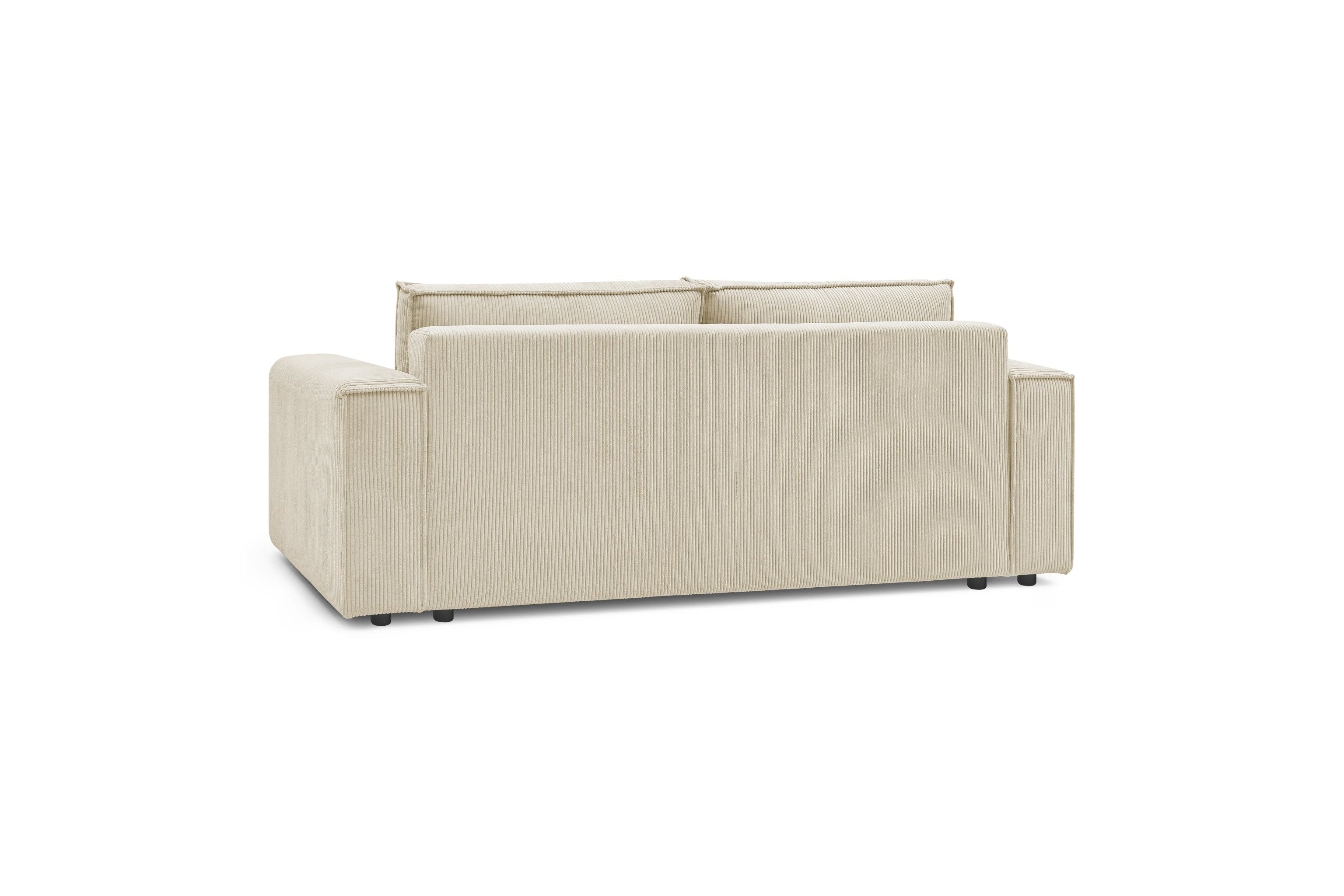 NIHAD fixed 3-seater straight sofa in corduroy - BOBOCHIC - The Bradery