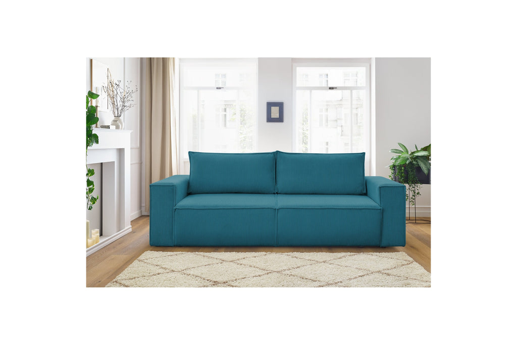 NIHAD fixed 3-seater straight sofa in corduroy - BOBOCHIC - The Bradery
