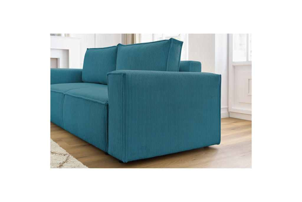 NIHAD fixed 3-seater straight sofa in corduroy - BOBOCHIC - The Bradery