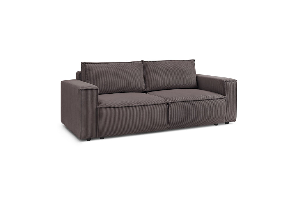 NIHAD fixed 3-seater straight sofa in corduroy - BOBOCHIC - The Bradery