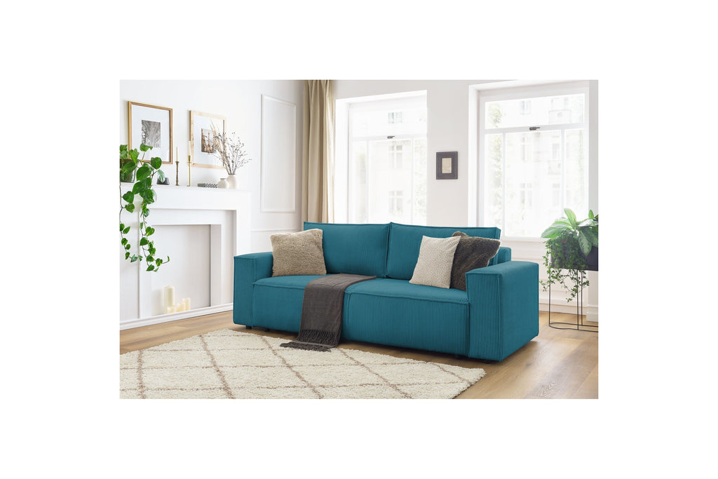 NIHAD fixed 3-seater straight sofa in corduroy - BOBOCHIC - The Bradery