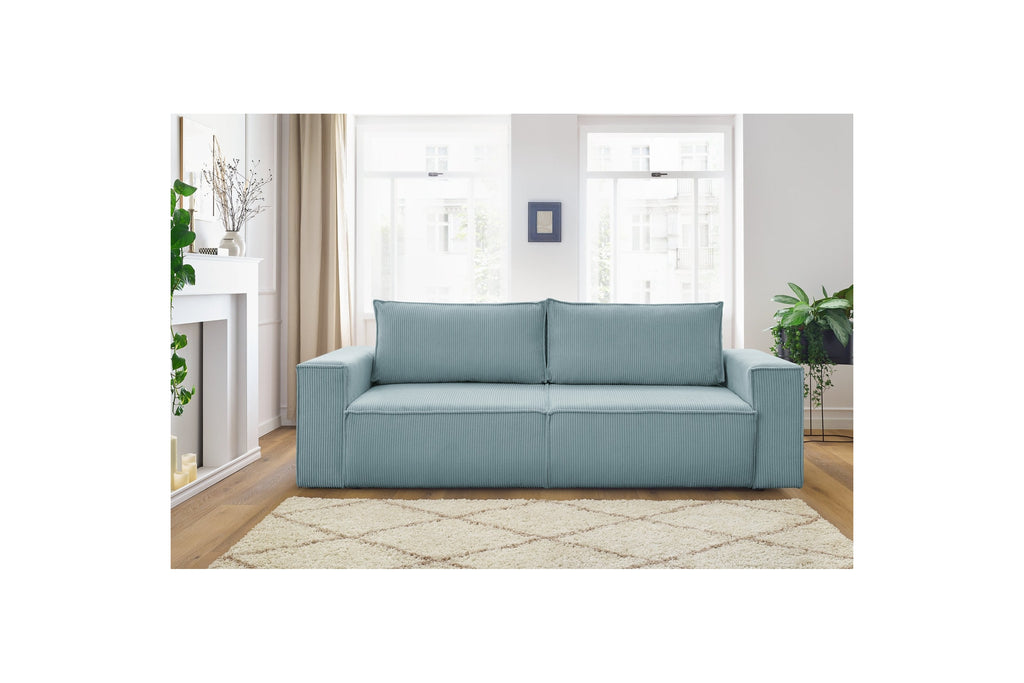 NIHAD fixed 3-seater straight sofa in corduroy - BOBOCHIC - The Bradery