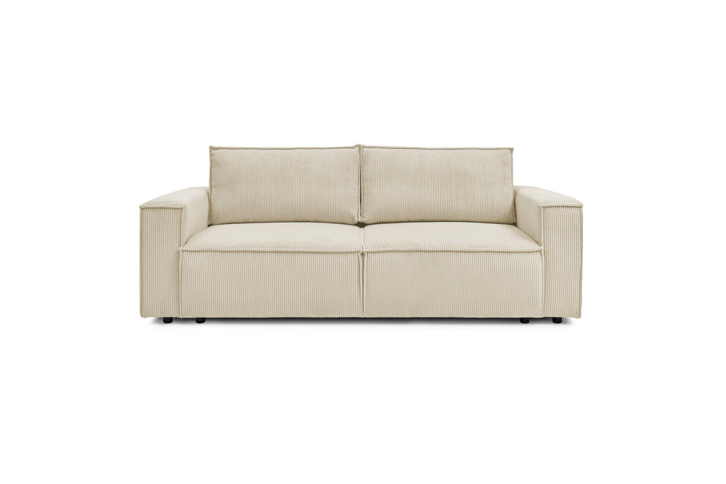 NIHAD fixed 3-seater straight sofa in corduroy - BOBOCHIC - The Bradery